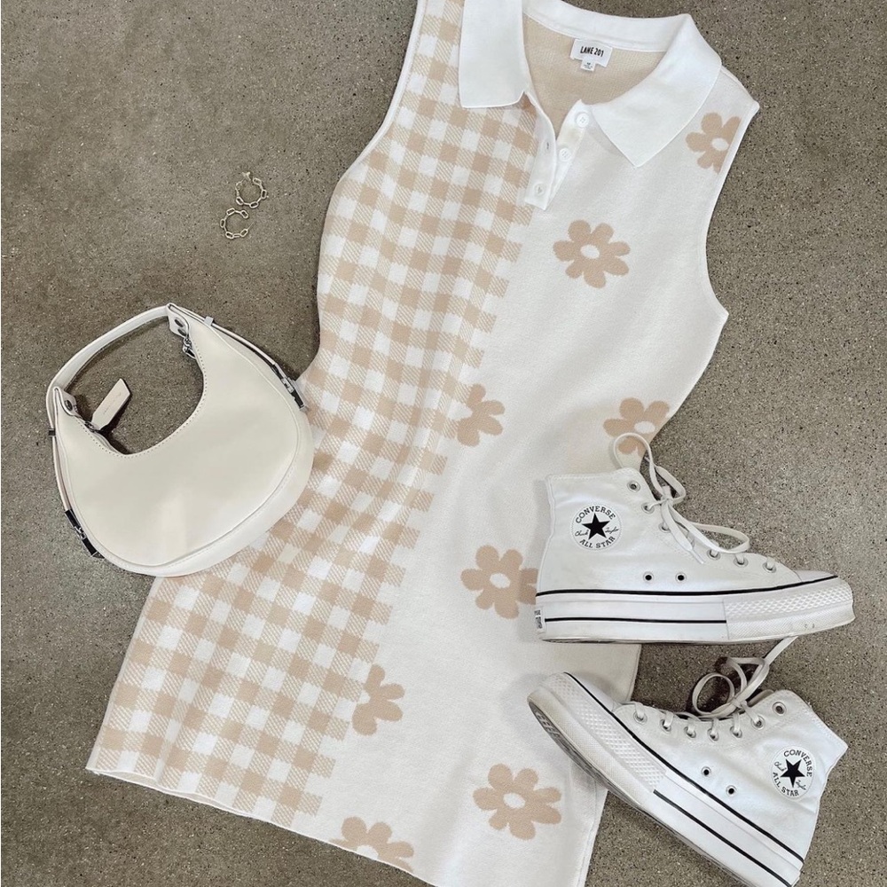White mini dress